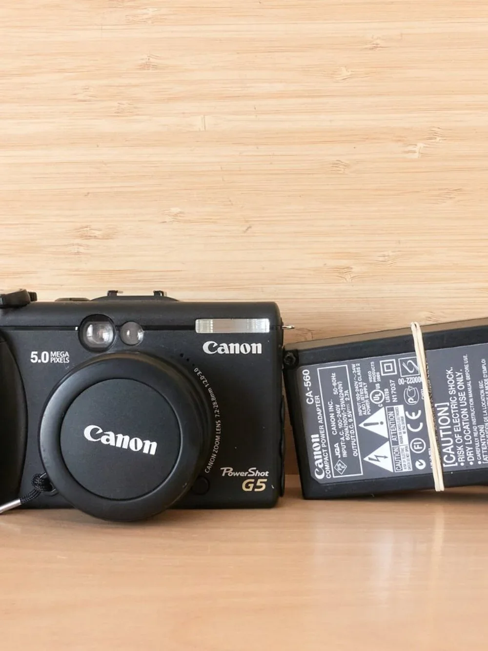 Canon PowerShot G5 Digital Camera Black 5.0MP 4x Optical Zoom Tested - Picture 2 of 12